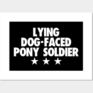 LYING DOG FACED PONY SOLDIER Posters and Art